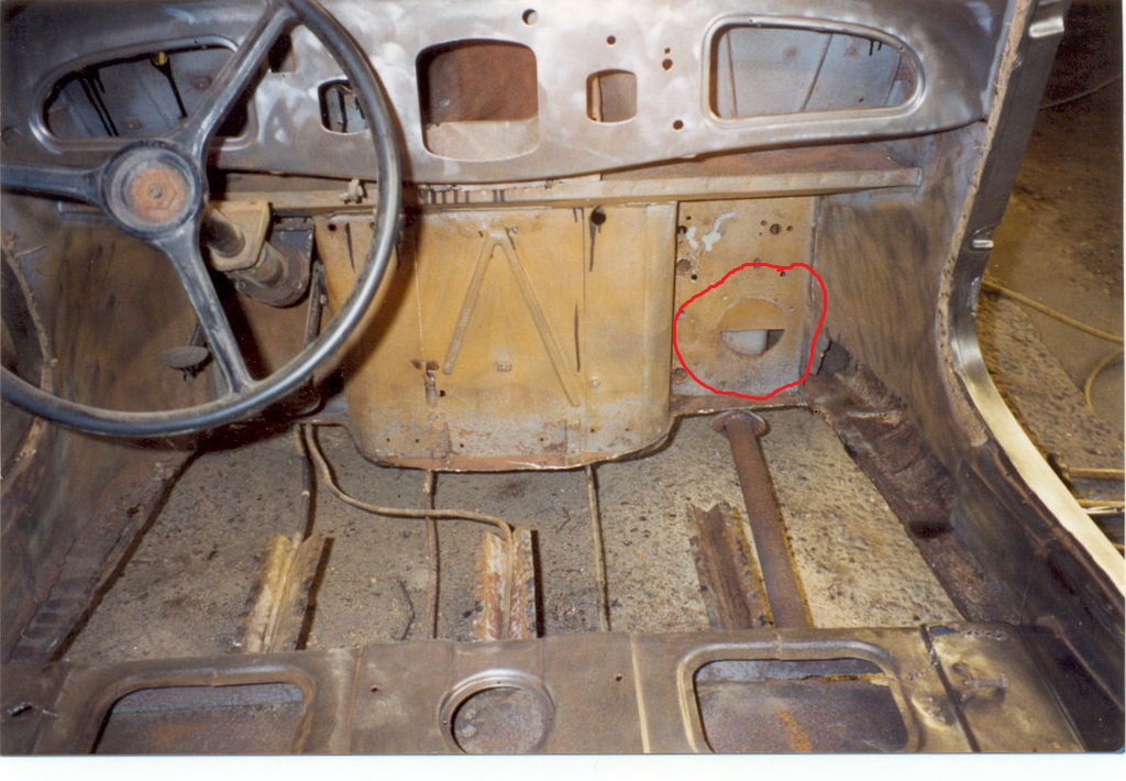 vue du démontage du plancher 1989