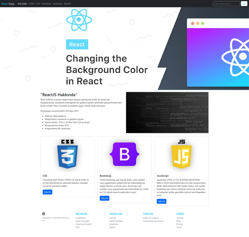 bootstrap-react-corp