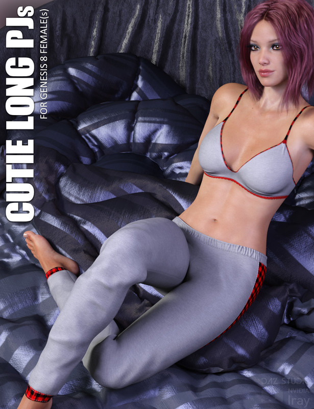 dForce Cutie Long PJs for Genesis 8 Females