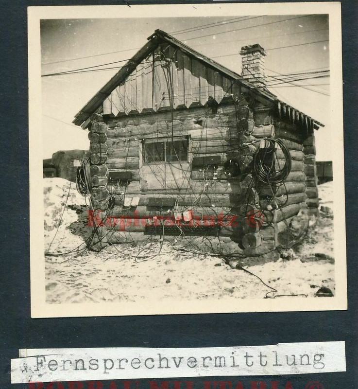 Russland Hütte Fernsprechvermittlung Panzerkorps-Nachrichten-Abt.440