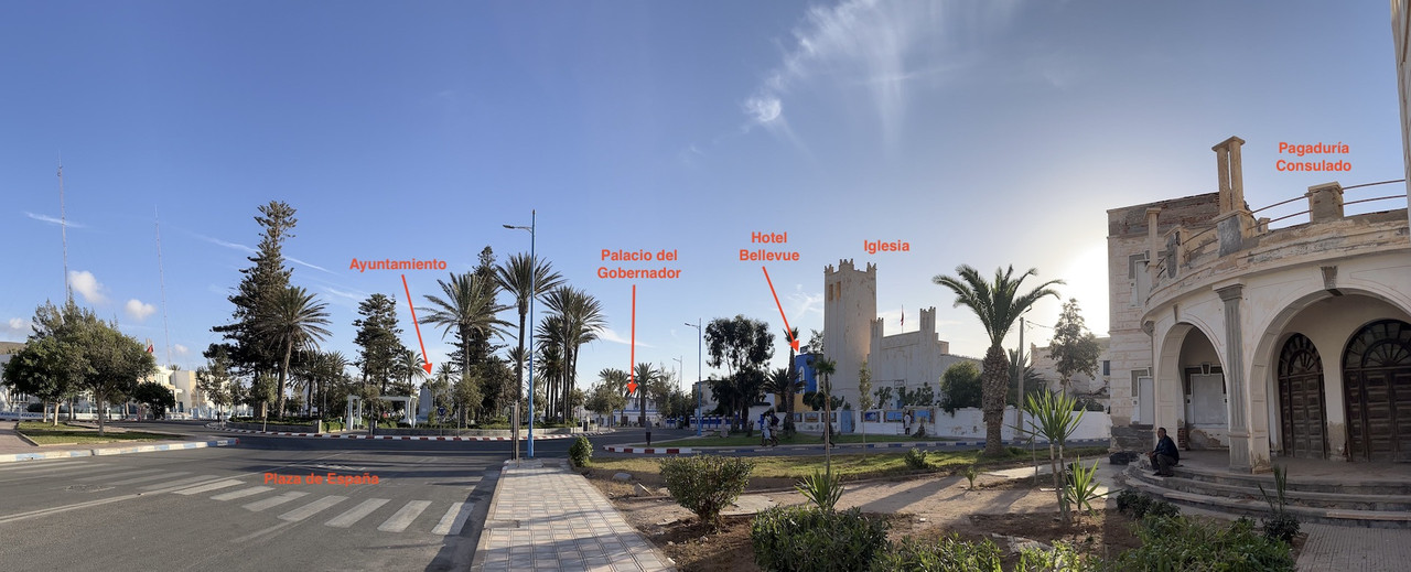 Plaza de España Sidi Ifni - Plaza-Hassan-II