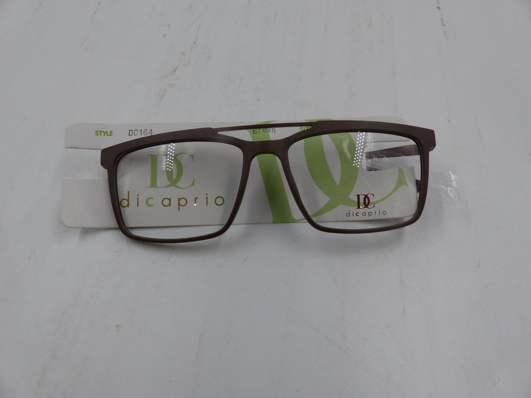 DICAPRIO DC164 UNISEX EYEGLASSES IN COLOR BROWN AND IN SIZE 54-16-140