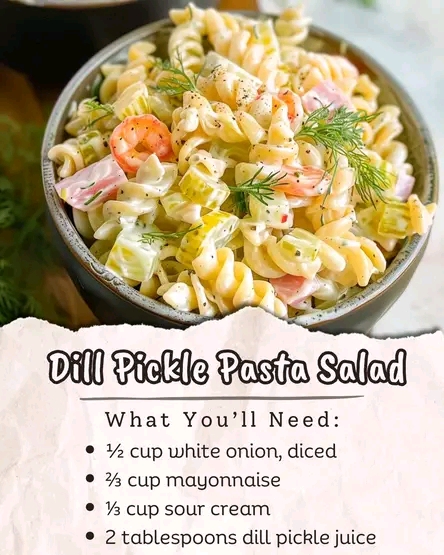 How to Make Dill Pickle Pasta Salad