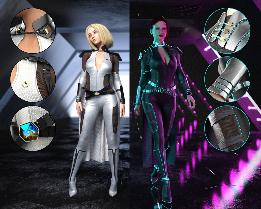 LumiNeX Superhero Set for G8F