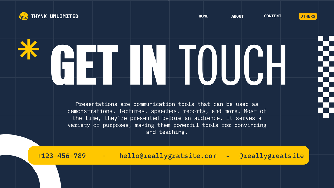 Red and White Modern Burger Presentation