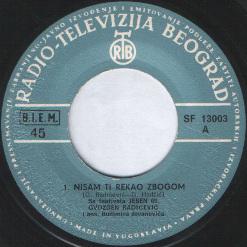 Gvozden Radicevic 1970 - 2 sA