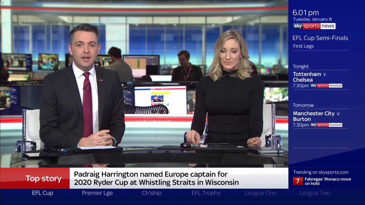 08 January - 18.00.00 - Sky Sports News At 6 2019. A comprehensi