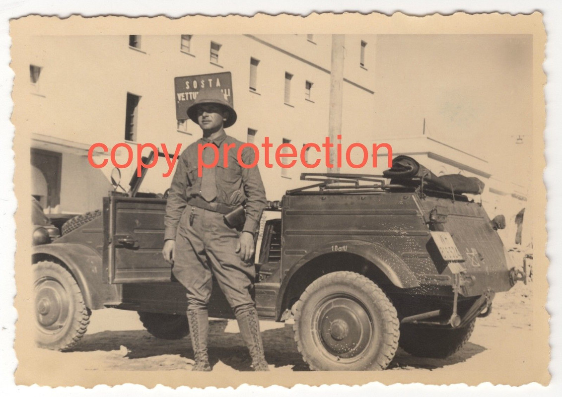 Orig. Fotos VW 82 Kübelwagen Afrika-Korps Tripolis MG-Btl 2 15.P