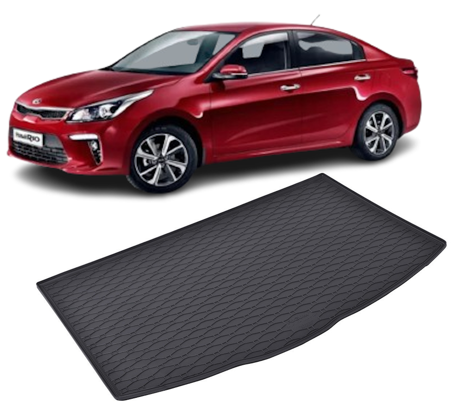 Tavita auto KIA Rio 2017-prezent, protectie portbagaj, Cri-Flo, din cauciuc 100%, compatibil cu autoturismul KIA Rio