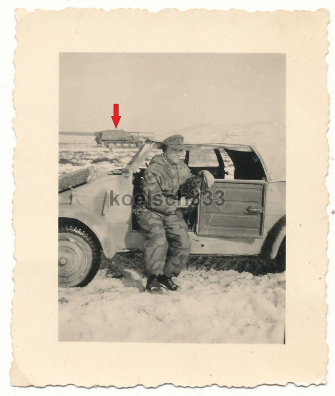 Foto Grenadier Tarnbekleidung VW Kübelwagen Panzerjäger Panzer N