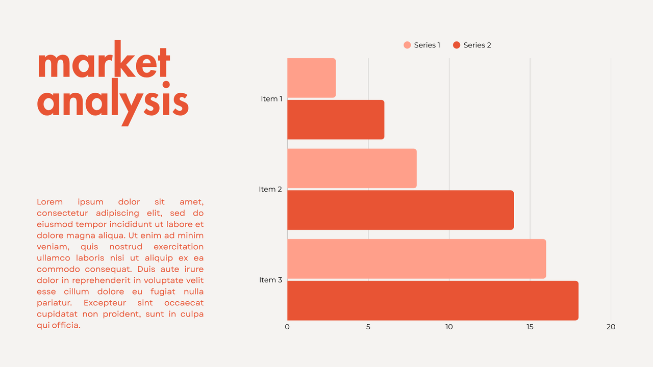 Orange and White Geometric Minimalist Startup Pitch Deck Presentation