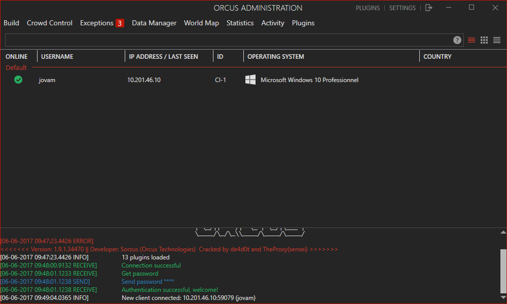 Orcus RAT 1.9.1 + 13 Plugins Cracked