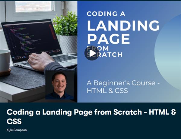 Coding a Landing Page from Scratch - HTML & CSS