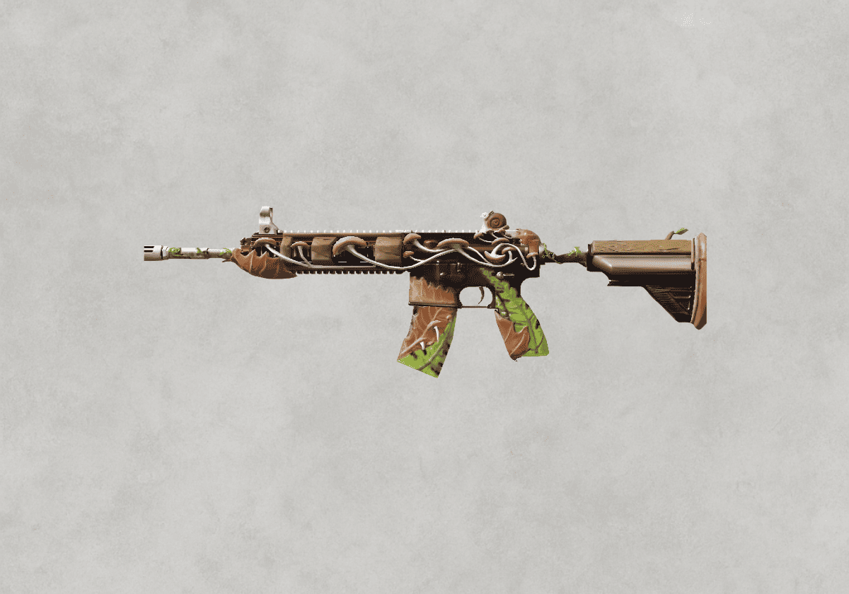 سكن M416 Swamp – مستنقع قاتم بألوان طينية