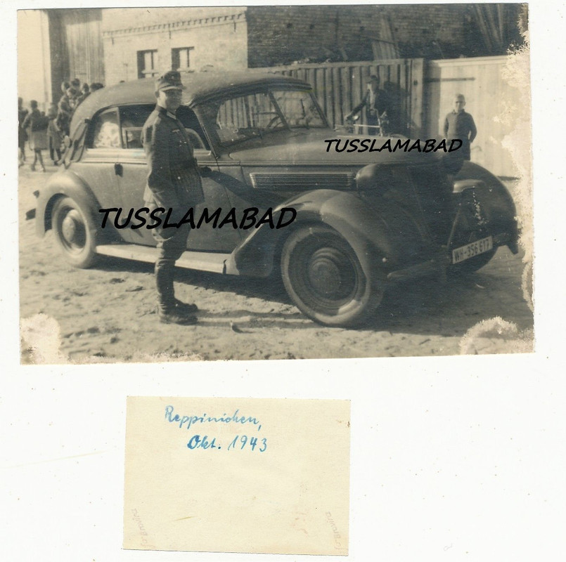 alter Pkw Auto Soldat Häuser Technik Kennzeichen