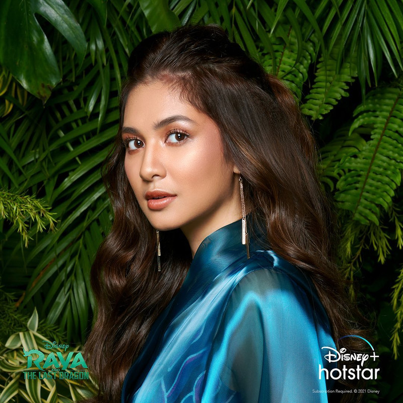 Mikha Tambayong saat mengisi suara untuk film Raya and The Dragon.