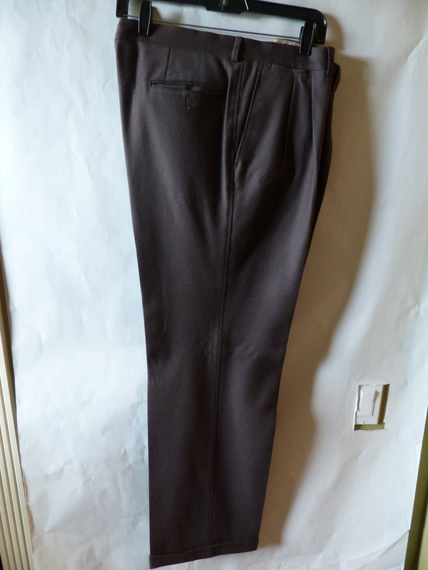 PIERRE CARDIN MENS DRESS PANTS IN BROWN US MEN SIZE 46 ITALIAN 56 DROP 8