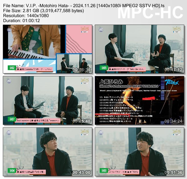 [TV-Variety] 秦基博 – V.I.P. ―秦 基博― (SSTV 2024.11.26)