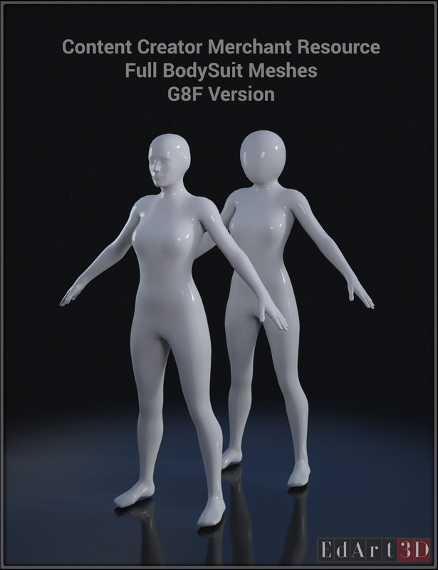Full Body Suit Meshes for G8F - Content Creator MR Full Body Suit Meshes for G8F - Content Creator MR