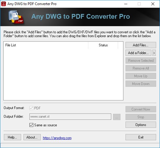 Any DWG to PDF Converter Pro v2023.0