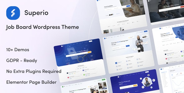 Superio – Job Board WordPress Theme