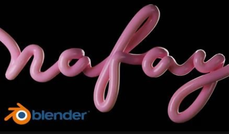 Blender 3D: Easy 3D Cursive Type