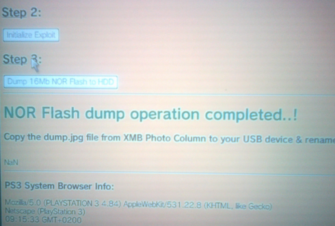 PS3 - Cannot dump NOR flash on HDD with rebug 4.84.1 LITE using Flash  Memory Dumper v2.0.1 | PSX-Place