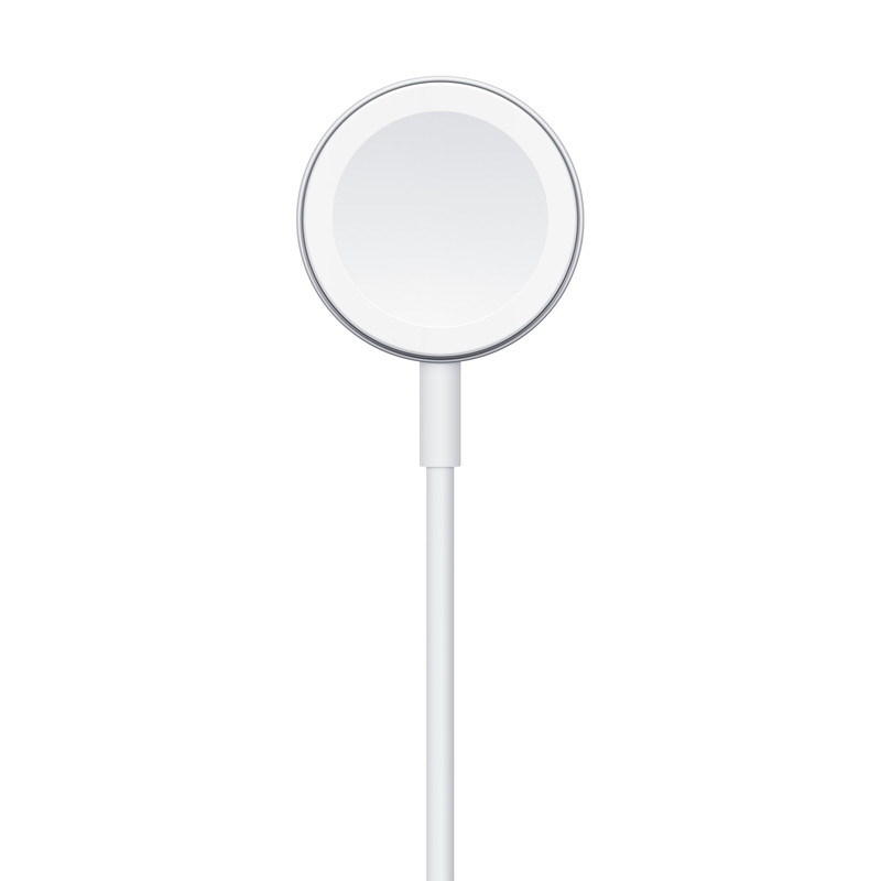 Cable de Carga Magnética para Apple Watch mostrando el conector magnético.