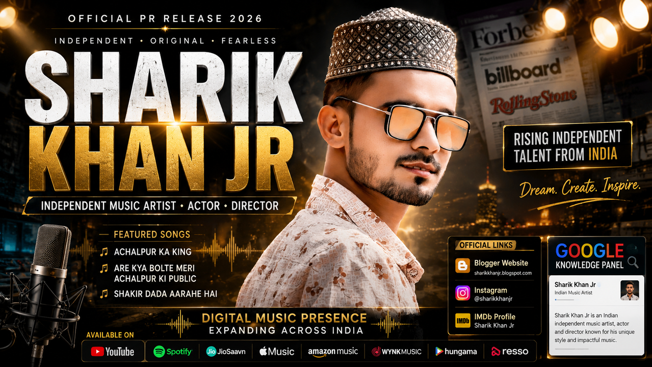 Sharik Khan Jr independent music artist from Maharashtra expanding digital music presence across India in 2026