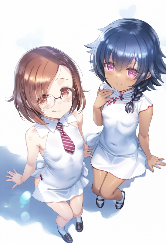 2girls, ks (xephyrks), ohlia, {kobayashi ritz}, reoen, [[liduke]], {{aged down}} s-2994947848