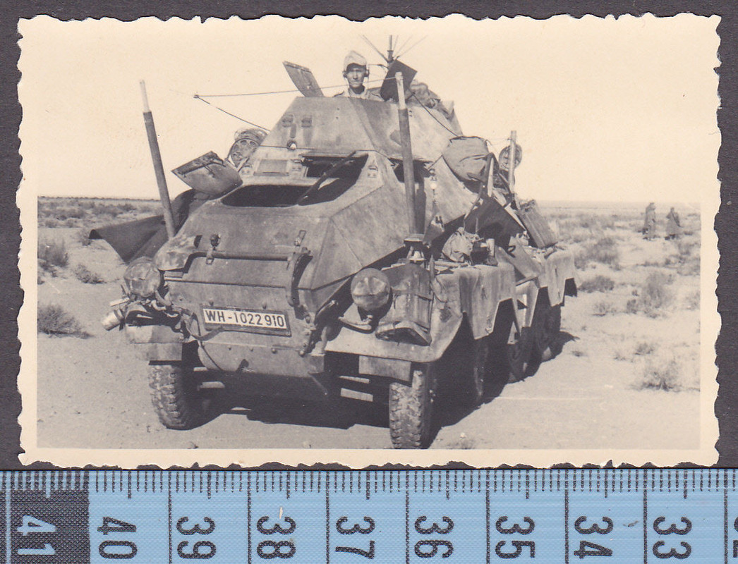 2.WK.Kamerad mit Aufklärungspanzer Tanks Afrikak