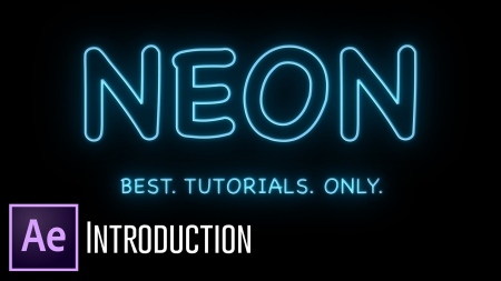 Neon Text Animation - After Effects