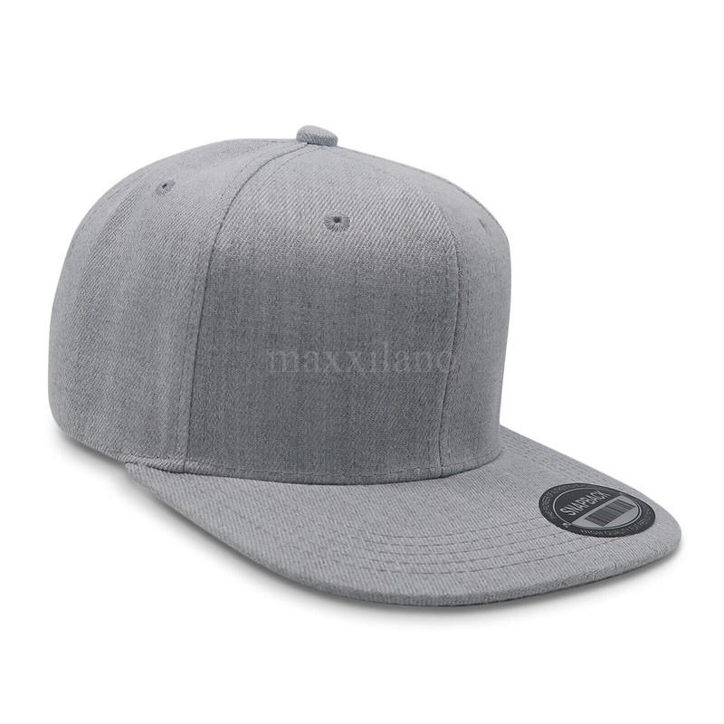Solid Snapback Hat baseball cap flat brim
