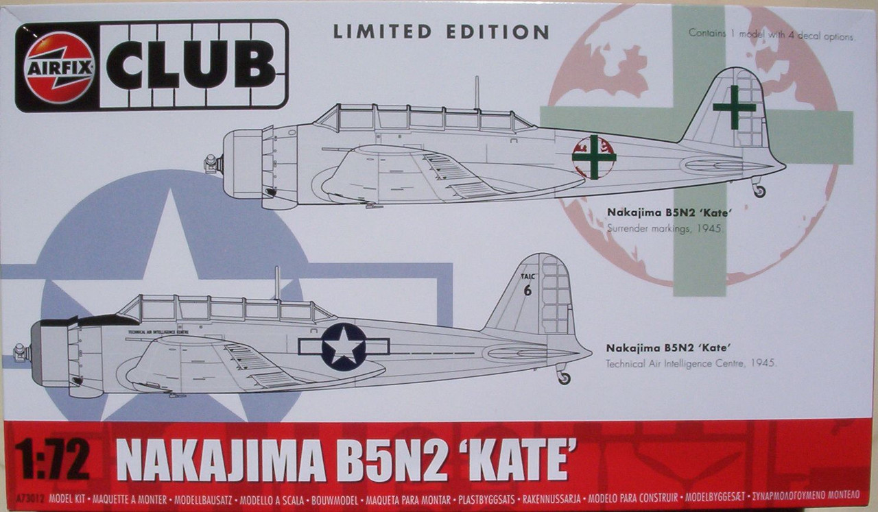 Airfix 72 Nakajima B5N2 'Kate' Limited Edition