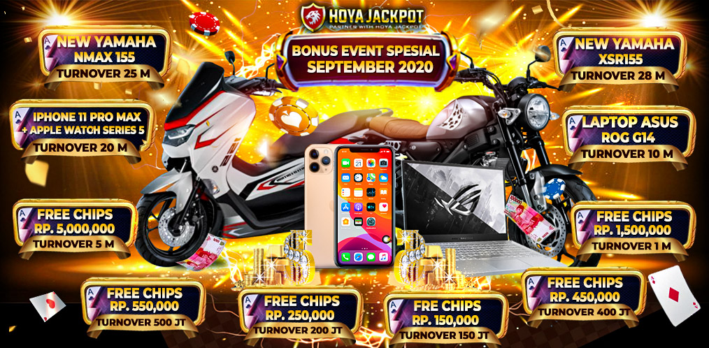 22/09/2020 Promo HoyaJackpot.com Member baru dapatkan