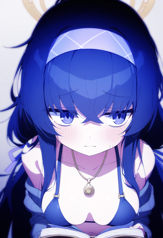 1girl, ui (swimsuit) (blue archive), blue archive, official art, alternate breas s-2944605097