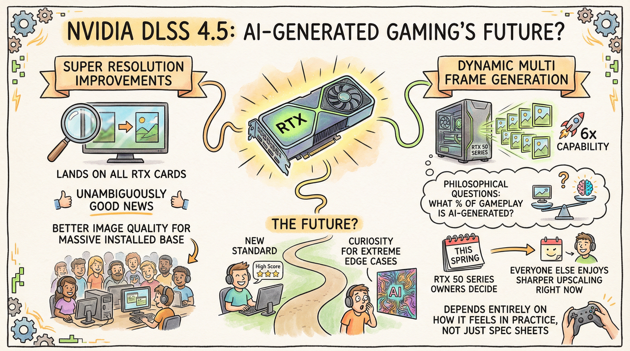 NVIDIA Just Dropped DLSS 4.5 With 6x Frame Generation and It Sounds Wild 1 High-end gaming PC with RGB lighting and graphics card