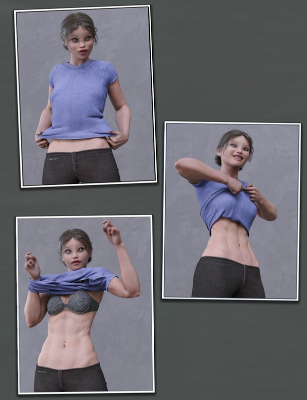 Everyday 2 &quot;Get Dressed&quot; Poses and Clothes for Genesis 8 Female(s)