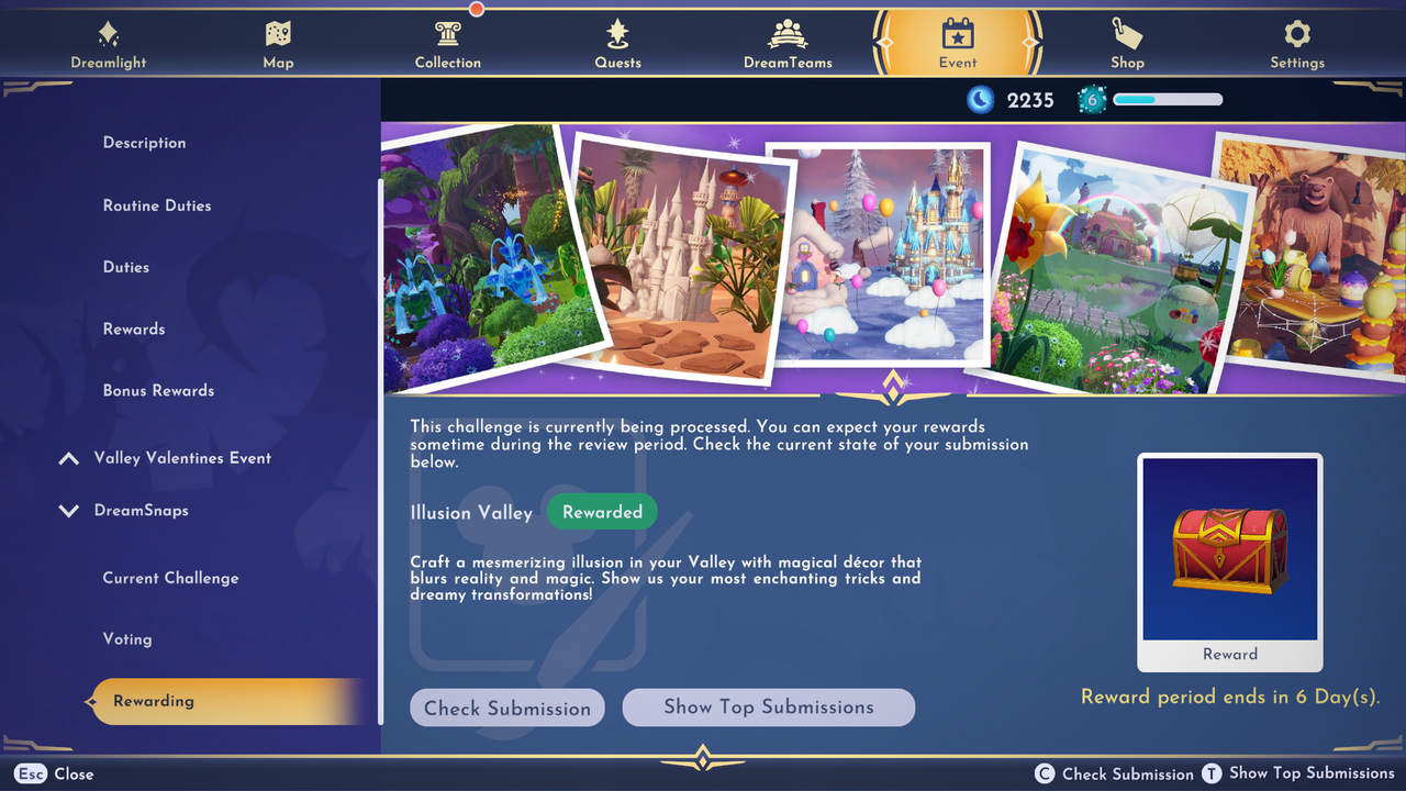 DDLV Illusion Valley results