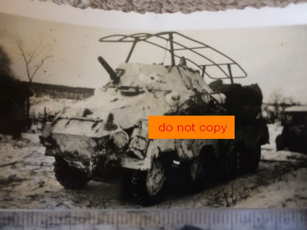 schwerer Panzerspähwagen Sd.Kfz.263 Funk, 7,5 cm Kanone in Winte