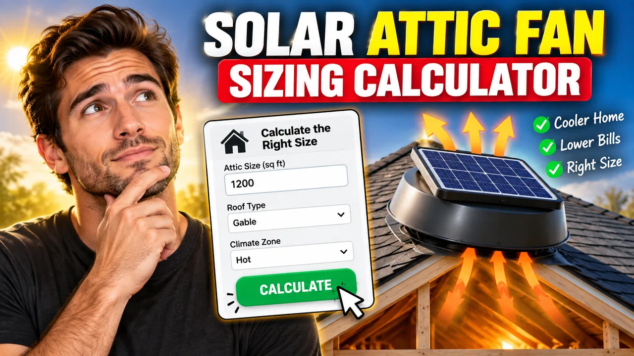 Solar Attic Fan Sizing Calculator