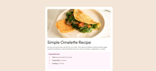 omelette recipe