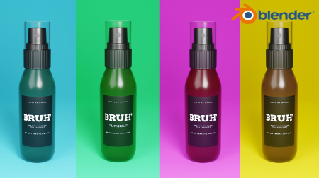 Blender 3D: Spray bottle Product Visualization