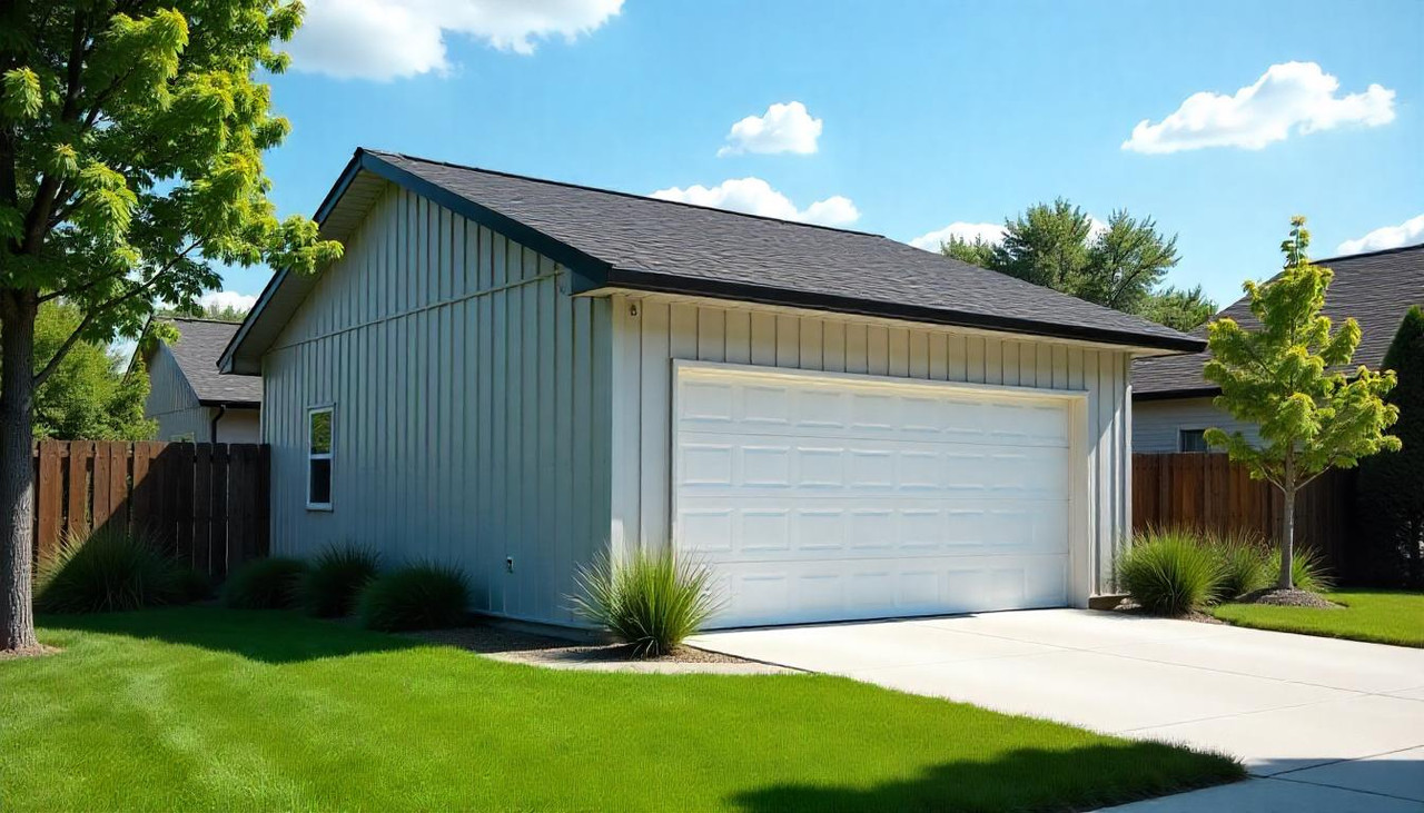 гараж из сэндвич панелей