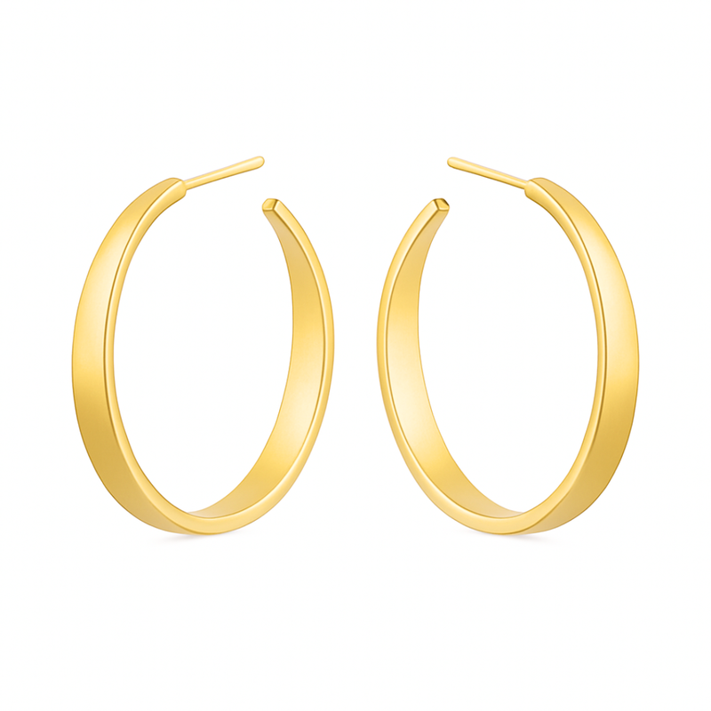 Minimlist Gold Hoop Earrings