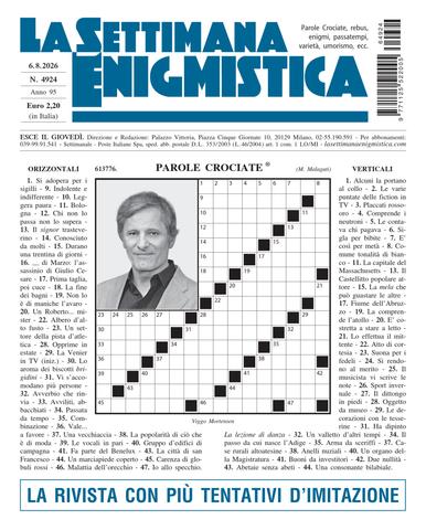 La Settimana Enigmistica N.4924 – 06 Agosto 2026
