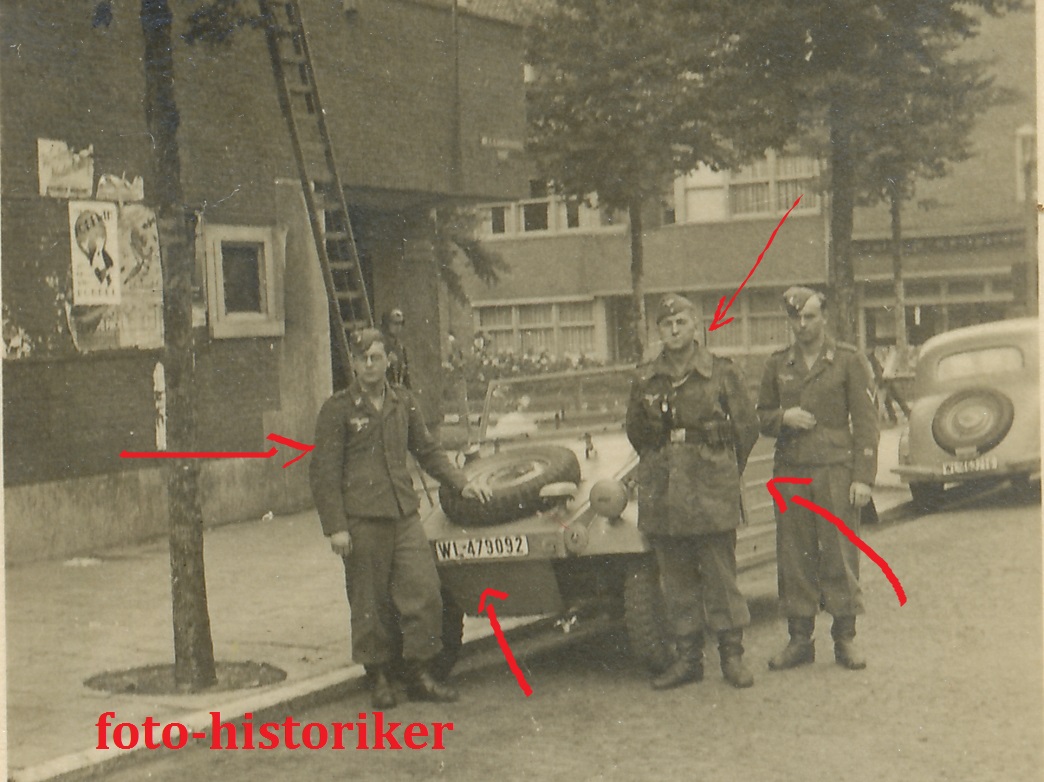Kameraden Fallschirmjäger FJ mit VW Kübelwagen T