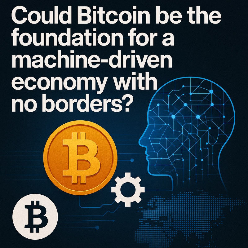Could Bitcoin be the foundation for a machine-driven economy with no borders?