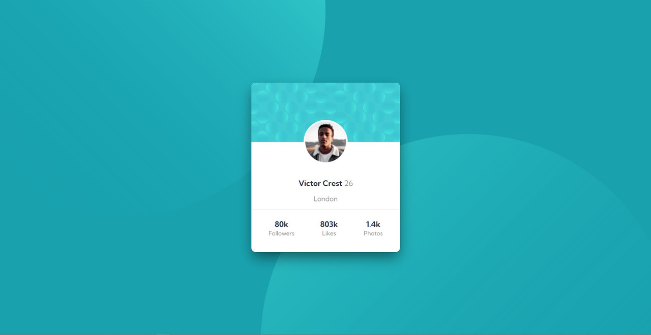 Frontend Mentor | Profile Card