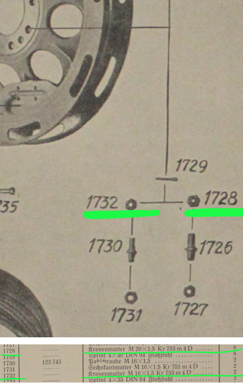 !!!D-607-006 - Mittlierer Zugkraftwagen 8t (Sd Kfz 7) - Ersatzteilliste z Fahrgestell u Aufbau_KMm11